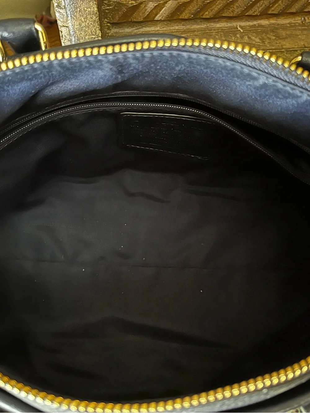 Coach Morgan Midnight (Dk Navy) Pebbled Leather Satchel w Shoulder Strap F35185